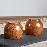 Home Wooden Craft Mini Tea Cup 50ml Coffee Mug