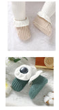 Newborn Baby Shoes Knitted Infant Boy Girl Footwear 0-18M Fashion Patchwork Ruffles Children Bed Walk Boots Warm Shallow Autumn
