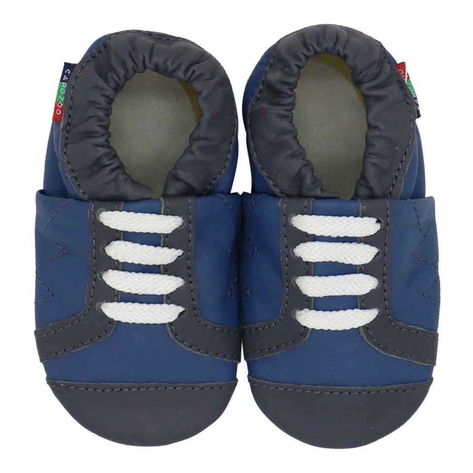 002Carozoo Girl Boy Shoes Soft Sheepskin Leather Shoes Skid-Proof Soft Soled Shoes Baby First Walkers Shoe Fit 0-24 Monther
