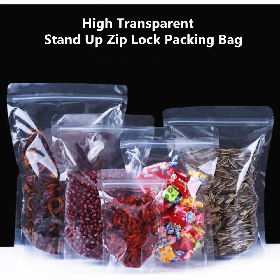 100pcs Silver Dumb Aluminum Foil Bags Heat Seal - Top Open Mylar Foil Bag Matte Surface Plastic Food Package Spices/Sauce Pouch