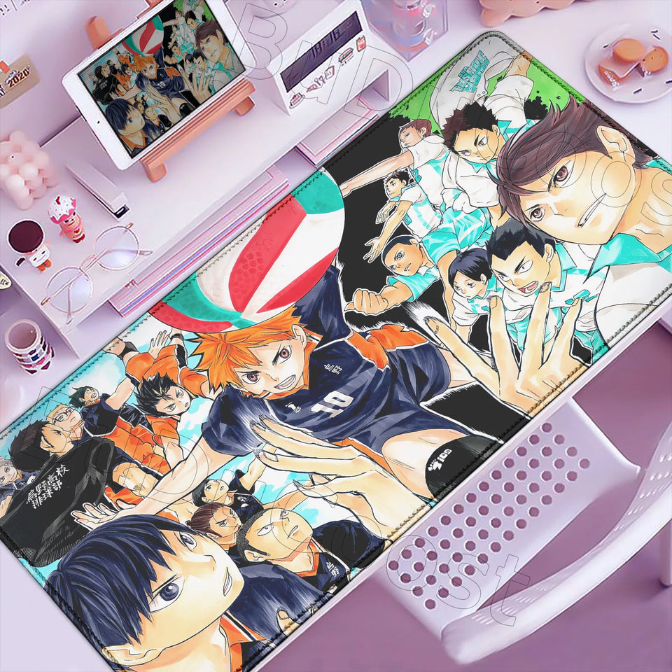 2026 New Arrival Cool Mouse Mat Anime Haikyuu Mause Pad Anime Gaming Large Cabinet Kawaii Mousepad Xxl Desk Cute Pc Carpet Mats