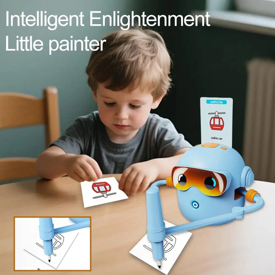 Voicebots Drawing Robot For Kids Voice Interactive Educational Drawing Machine Magic Painting Robot Gift For Boys Girls