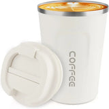  Stainless Steel Coffee Mug Travel Double Leak Proof Car Thermos Cup Tea Coffee Mug Reusable Hot Cold Drinks Insulated Cup