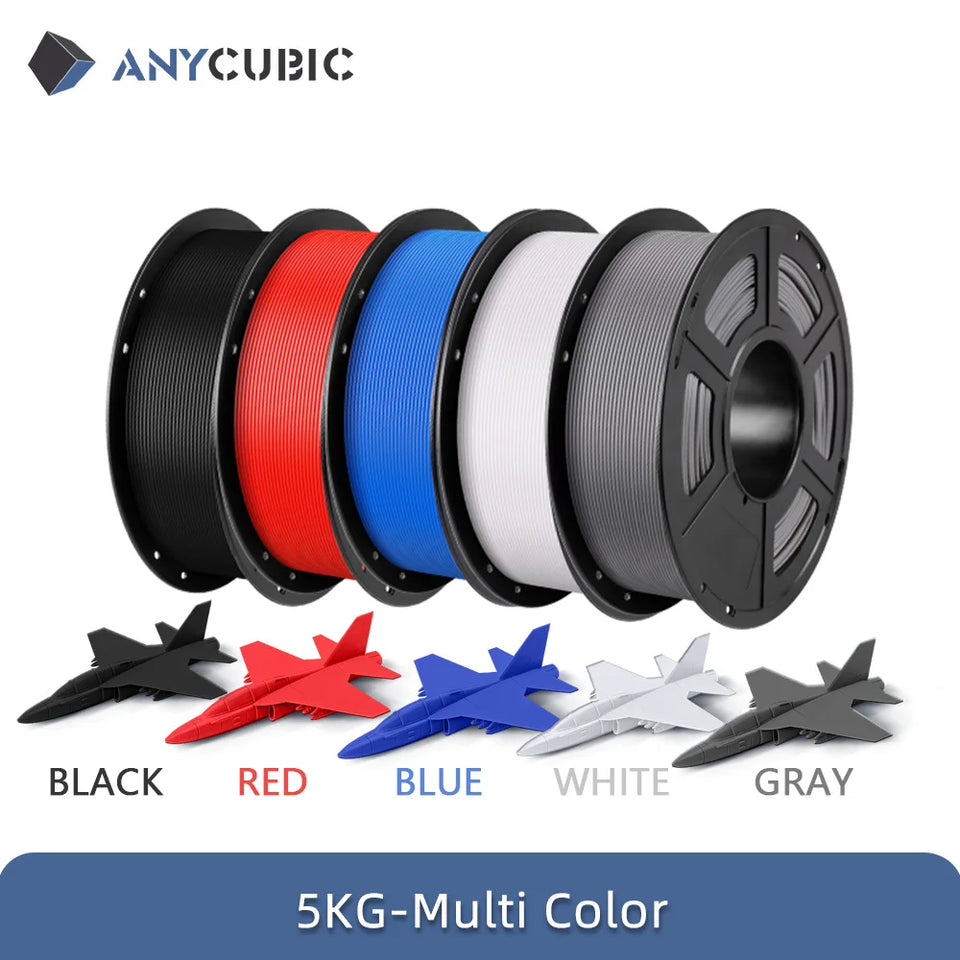 ANYCUBIC PLA 3D Filament For FDM 3D Printer 1.75mm Eco-friendly 3D Printing Material Failment For Kobra S1C 5KG EU US Warehouse