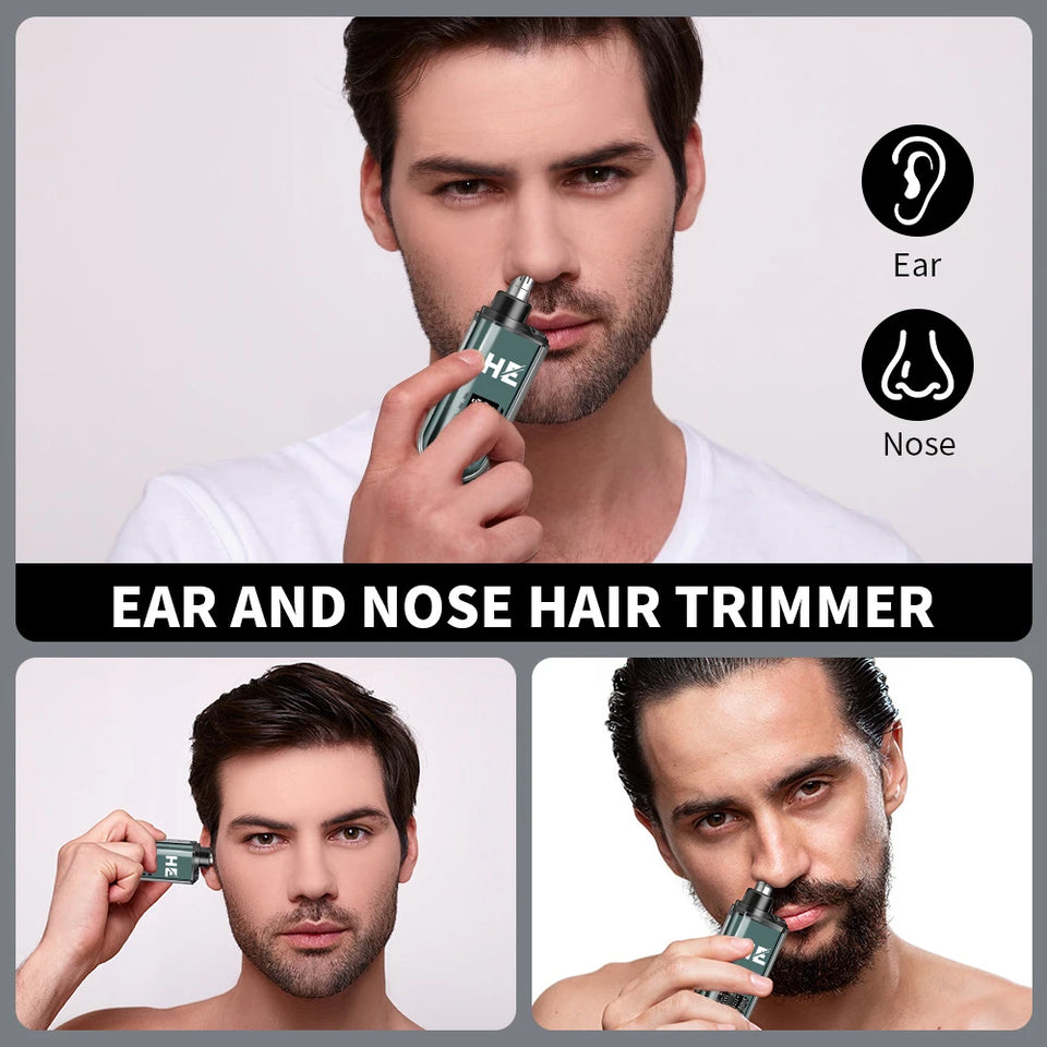 HIENA Electric Nose Hair Trimmer Mini Pocket Nose Ears Hair Eyebrow Trimmer for Men Rechargeable Clipper ﻿home appliance