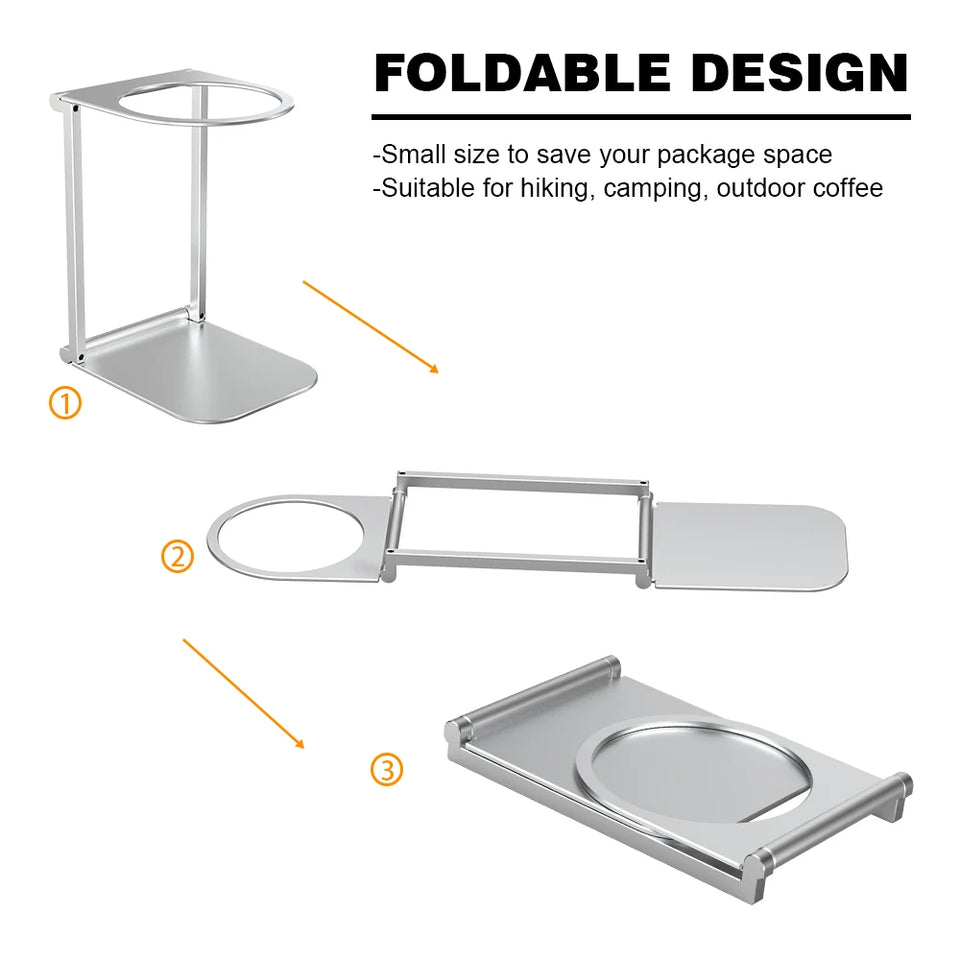 1Pcs Foldable Coffee Machine Stand Portable Pour Over Dripper Stand  Coffee Machine Accessories for Office Home Camping Travel