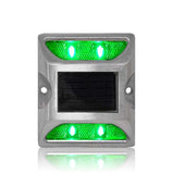 Solar Powered Aluminum Road Stud IP68 Waterproof Raised Pavement Marker Cat Eye Road Studs