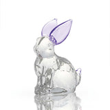 Crystal Rabbit Bunny Figurine Collectibles Spring Easter Decoration Glass Art Animal Paperweight Ornament Creative Gift