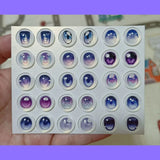 15 Pairs/set Bjd Eye Doll's Eyes 10/12/14/16mm Glass Eyeball Cartoon Type Anime Eye Diy Girl Toys Dress Up Gift Doll Accessories