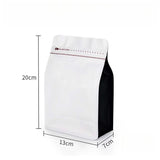 StoBag 50pcs 250g Coffee Beans Packaging Bag with Valve Aluminum Foil Heat Sealing for Powder Tea Nuts Storage Reusable Pouch