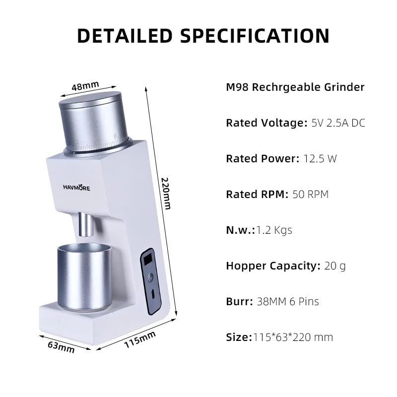 Newest Mini Style Adjustable Professional Automatic Coffee Bean Mill Electric Household Coffee Grinder Machine