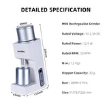 Newest Mini Style Adjustable Professional Automatic Coffee Bean Mill Electric Household Coffee Grinder Machine