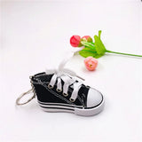 3D Canvas Sneaker Tennis Shoe Keychain Blue Pink Black White Sports Shoes Keyring Bag Ornaments Car Trinket Keyring Accessories