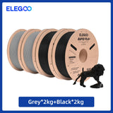 ELEGOO RAPID PLA+ Filament 1.75mm, 3D Printer Filament, Support 30-600mm/s Printing Speed, Compatible with Most FDM 3D Printers