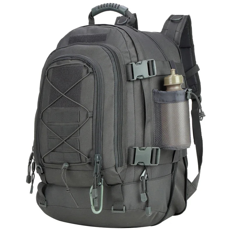 LQARMY 60L Male Travel Tactical backpack  Hiking Camping backpack Expandable Army Backpacks Molle  3 Day Assault Pack Rucksacks