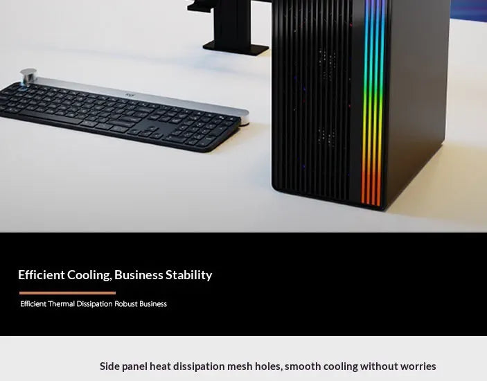 WJCOOLMAN Craftsman Series Small Chassis Home-Type Desktop Computer Supports M-ATX Motherboard - Compact Gaming PC Build