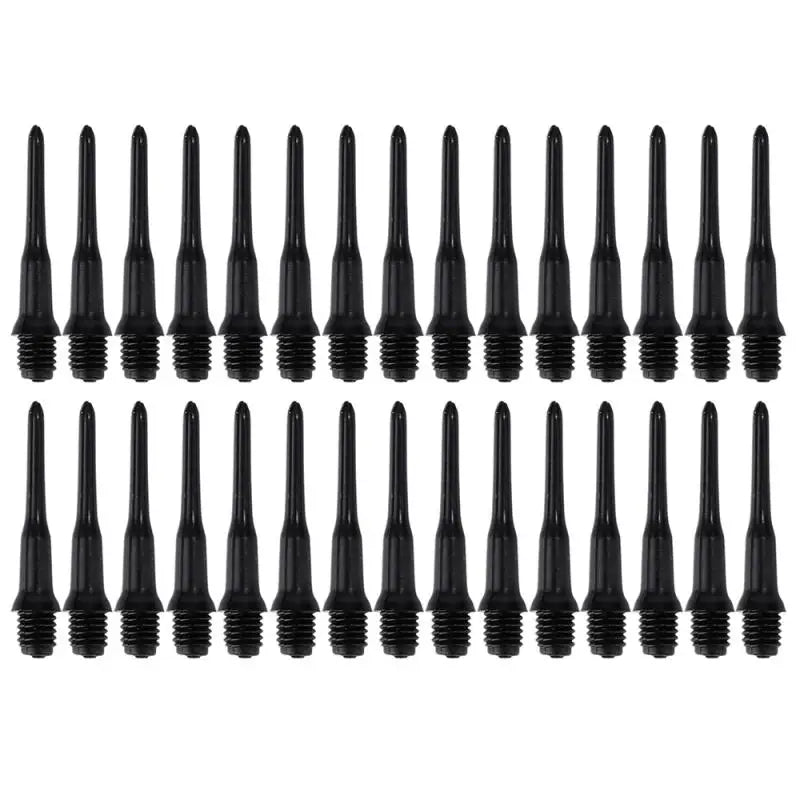 100PCS Durable Soft Tip Points Needle Replacement Set For Electronic Dart Black Wear-resistant Durable Soft Plastic Black Tips