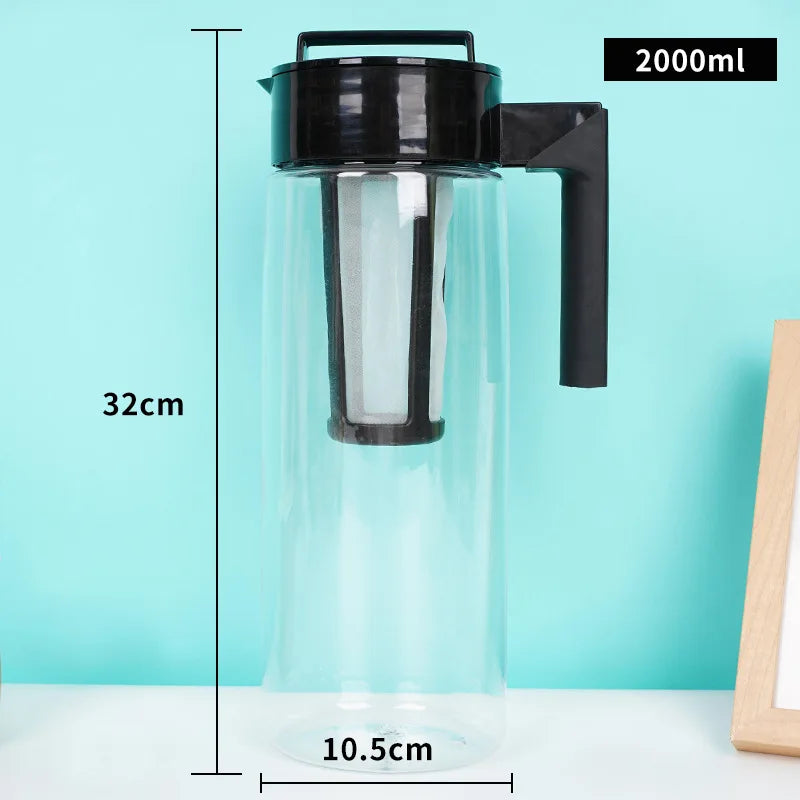 1pcs 900ML/1300ML/2000ML Cold Brew Iced Coffee Maker With Coffee Filter and Handle