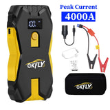 GKFLY 4000A/8000A Car Jump Starter 12V Power Bank Portable Starting Device Car Battery Booster for Gas/Diesel 5L/3L