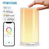 Meross HomeKit Smart Lamp RGBWW LED Wi-Fi Night Lamp MSL430 6W Touch Sensor Dimmable Bedside Light Support Alexa