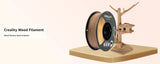 Creality 3D Wood Filament PLA 3D Printer Filament 1.75 mm Smooth Silk Texture Toughness 1kg(2.2lbs)/ for All FDM Printers (Wood)