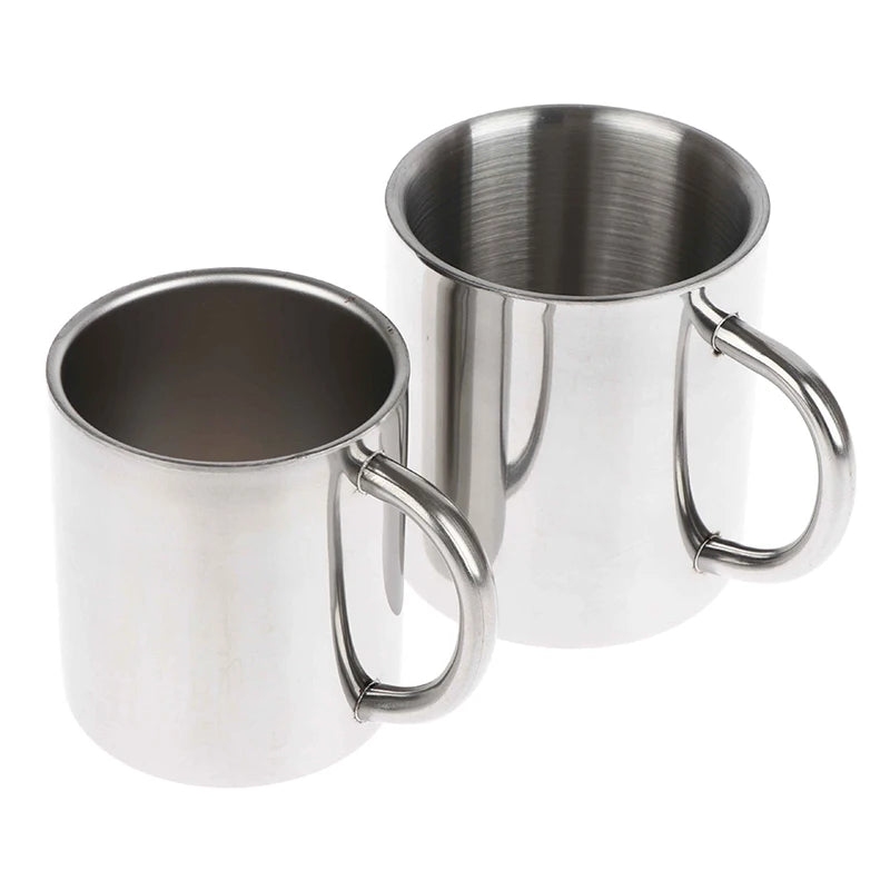 Travel Tumbler Jug Children's Milk Tea Cups Office Water Mug Double Wall 304 Stainless Steel Coffee Mug Without Lid Portable Cup