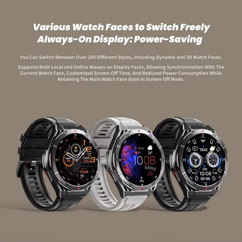 X2B Smart Watch GPS Positioning Men Outdoor Sport Bluetooth Calling AI Voice Health Monitoring Fitness Tracker X2-B Smartwatch