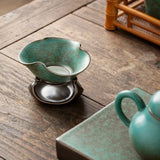 Kung Fu Tea Accessories Kiln Baked Ceramic Tea Strainers Elegant Retro Tea Leaf Filter Exquisite Chinese Tea Separator Home