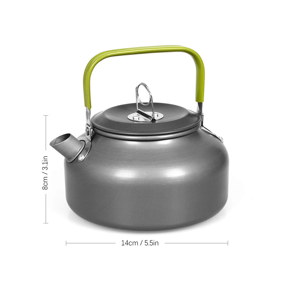 Portable Outdoor Water Kettle Water Pot Teapot Coffee Pot Indoor Aluminum Alloy Tea Kettle Outdoor Camping Hiking Picnic Pot