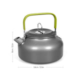 Portable Outdoor Water Kettle Water Pot Teapot Coffee Pot Indoor Aluminum Alloy Tea Kettle Outdoor Camping Hiking Picnic Pot