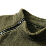 Men's Tactical Hoodies Fleece Windproof Side Zipper Jacket Sweatshirt Spring Autumn Standing Collar Casual Pullover Outdoor Tops