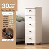 Narrow Space Storage Cabinet Drawer Style Kitchen Bathroom Multi-layer Organizer Shelf Wall Mounted Rectangular Plastic Storage
