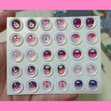 15 Pairs/set Bjd Eye Doll's Eyes 10/12/14/16mm Glass Eyeball Cartoon Type Anime Eye Diy Girl Toys Dress Up Gift Doll Accessories