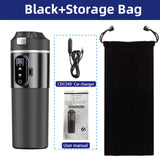 E-ACE 12/24V Car Heat Mug 500ML Car Kettle Stainless Steel Heating Travel Cup Dry burn Protection Coffee Tea Instant Noodles