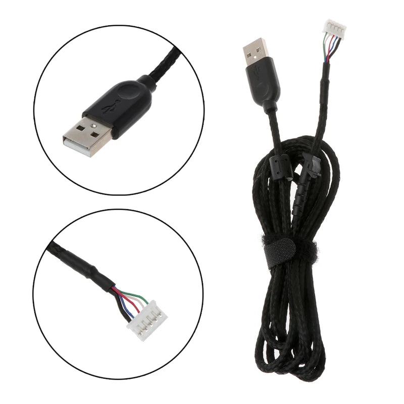 Durable Nylon Braided Line Mouse Cable Replacement Wire For Logitech G502/G402 Mouse
