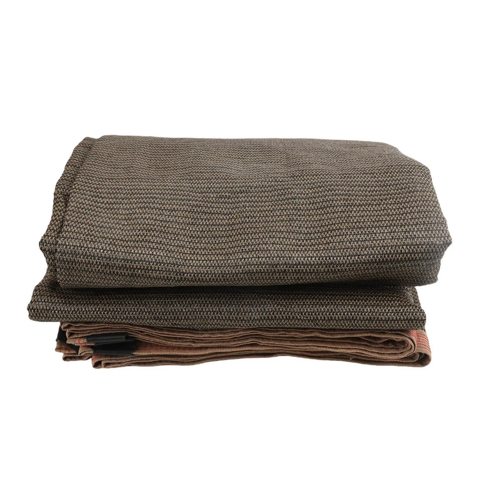 Sunshade Net Soft Coffee High Density Sun Shade Sail Polyethylene Metal Grommets with 4 65.6FT Ropes for Patio