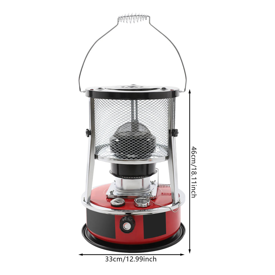 8000 BTU Kerosene Heaters, 5.2L Gal Fuel Capacity Kerosene Stove Heater, Adjustable Height Portable Kerosene Space Heater