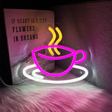 Coffee Led Neon Sign, Coffee Super Bright Sign, Usb Connection Powered, Suitable For Coffee Shop Front Desk Business Art Decor.