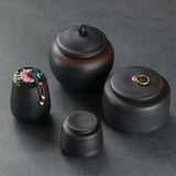 tea organizer Porcelain Purple pottery tea can Sealed moisture-proof jar ceramic purple clay awaken tea jar Pu erh storage jars