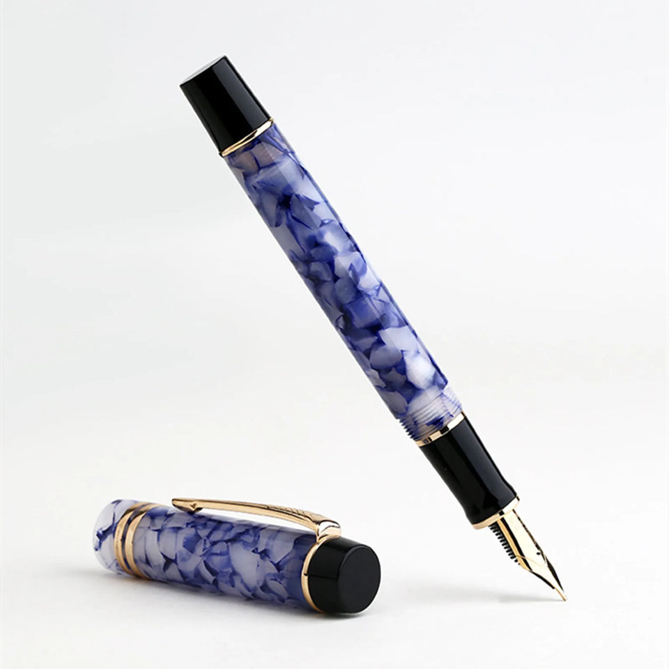 Majohn M600S Celluloid Fountain Pen F Nib with Converter Quality Fashion Office Business Writing Gift Pen Stationery Supplyn