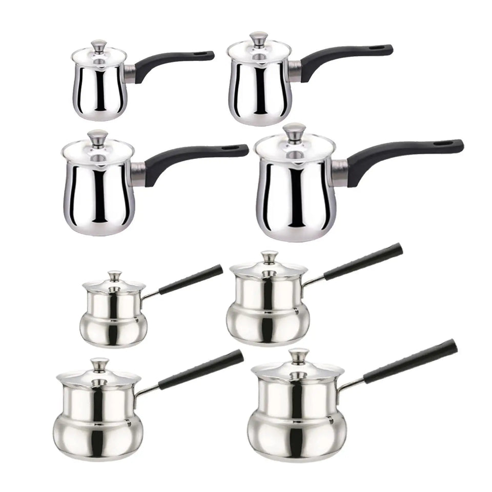 Coffee Pot with Handle Butter Melting Pan Milk Butter Warmer Pot Coffee Maker for Camping Home Kitchen Office Restaurant