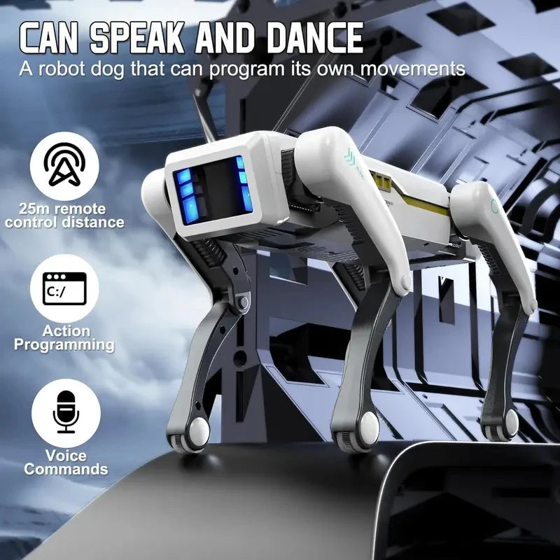 Remote Control Smart Robot Dog, 4-Legged Bionic Quadruped Robot, Programmable RC Toy for Kids, Interactive Electronic Pet, Great