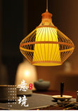 Bamboo Artwork Chandelier Lantern Tea Room Restaurant Restaurant Hot Pot Restaurant Japanese Style Retro Zen