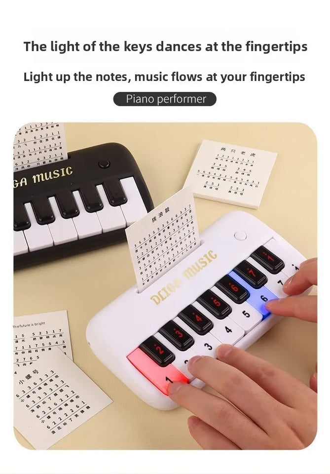 Portable 15 Keys Digital Keyboard Children Mini Electronic Piano Children Musical Instrument Educational Toys for Children Gift