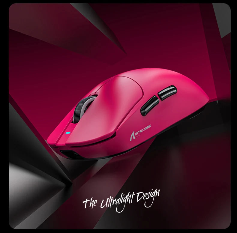 Attack Shark X8 SE Wireless Gaming Mouse | 55g Ultra-Light | 1KHz Wired/Wireless | PAW3311 25K DPI | Tri-Mode | 80M Clicks
