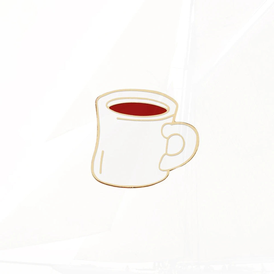 for Barista Vintage Rose Tea Latte Americano Pines Coffee Machine Mini Coffee Bean Badge Jewelry Coffee Collection Enamel Pins