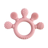 1PC Baby Silicone Teether Toys BPA Free Silicone Finger Ring Pacifier Chain Soothing Teething Toys For Newborn Teething Gifts