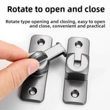 1pc Security Door Lock Handle Commercial Residential Grade Anti-Pick Lock with Adjustable 90°/180° Slide Indoor Outdoor Use