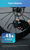 [2026 NEW] Peakspeak AS260PRO Electric Mini Bike Pump 600mAh Battery 120PSI Max Bike Cordless Tire Inflator with LED Display