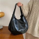 Womens Hand Bags Soft PU-Leather Shoulder Bags Ladies All-Matching Shopping Dating Bag Large Capacity Crossbody Bag Gift